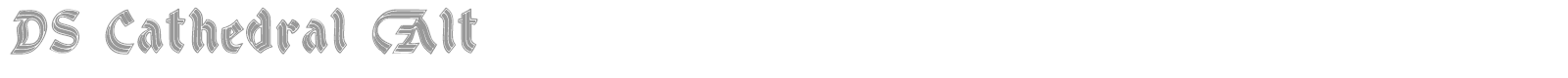 DS Cathedral font preview